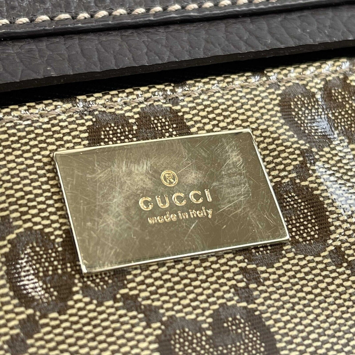 GUCCI Gucci Coated Canvas Brown GG Monogram Belt Bag / Crossbody