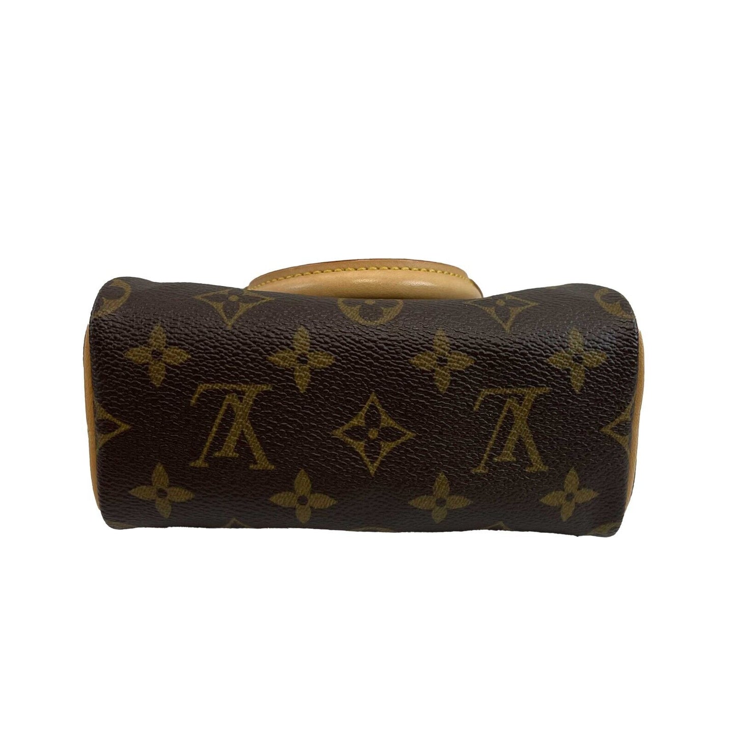 Louis Vuitton Speedy Mini Nano HL Monogram Canvas Brown Handbag Excellent W/ BOX