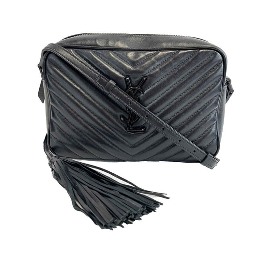 Saint Laurent - YSL - Lou Camera Bag w/ Tassel - Black Crossbody