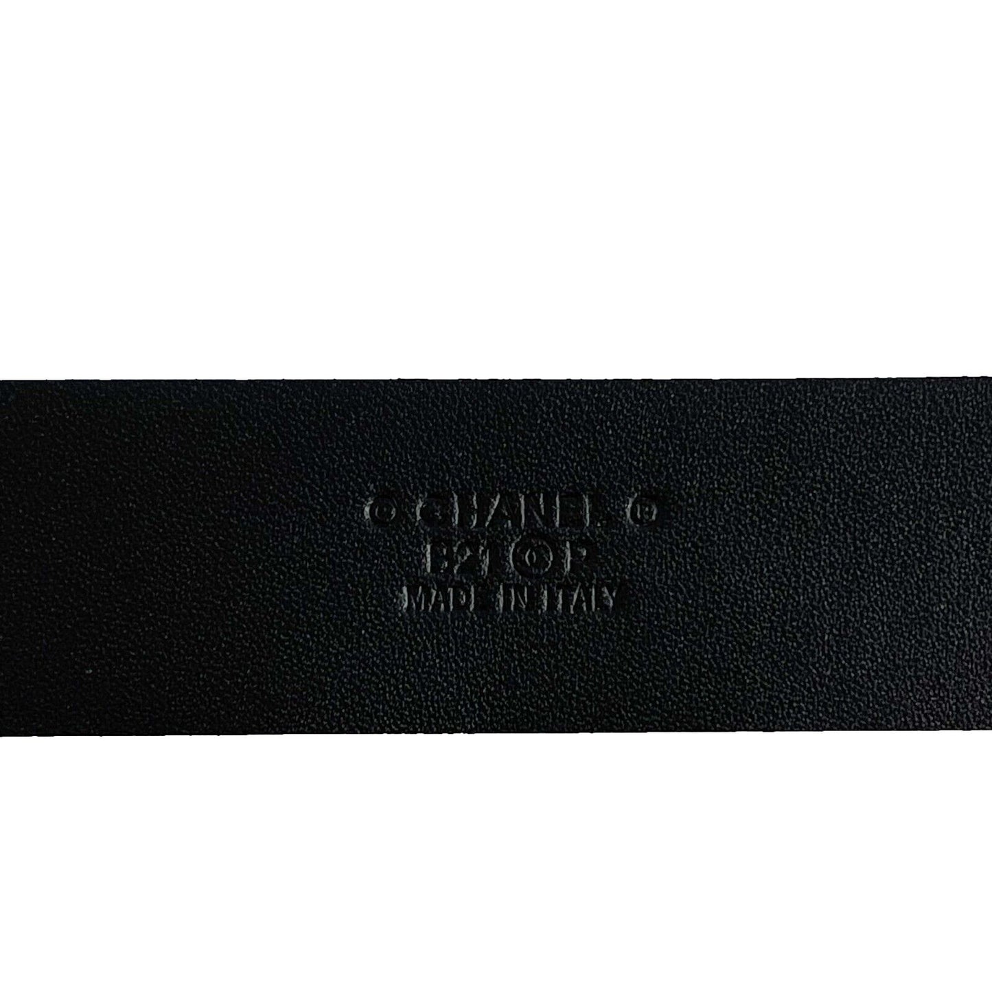 Chanel 21P New w/ Tags CC White leather Belt Size 75