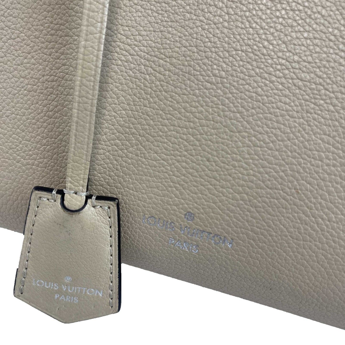 Louis Vuitton Twist Lock Me Go Tote Taurillon Beige and Black Handbag