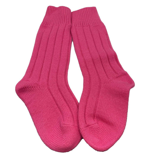 Bottega Veneta New w/ Tags Yosemite Cashmere Ribbed Socks Small Pink