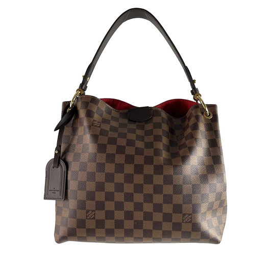 Louis Vuitton - LV Graceful Damier PM Ebene Canvas Shoulder Bag