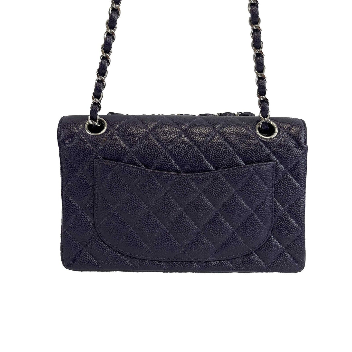 Chanel - Excellent - Caviar RARE Purple Quilted Small Double Flap - Handbag
