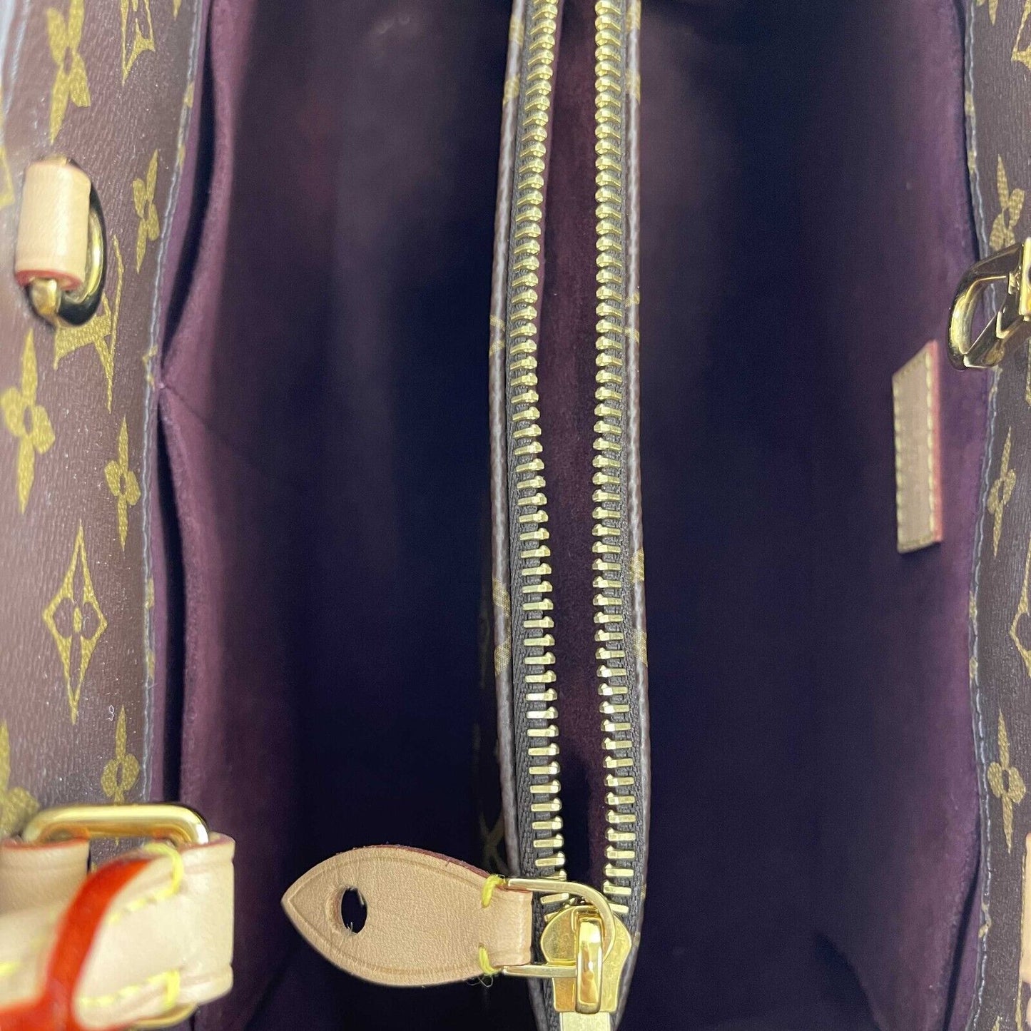 Louis Vuitton Excellent Montaigne Monogram Canvas MM Brown Handbag