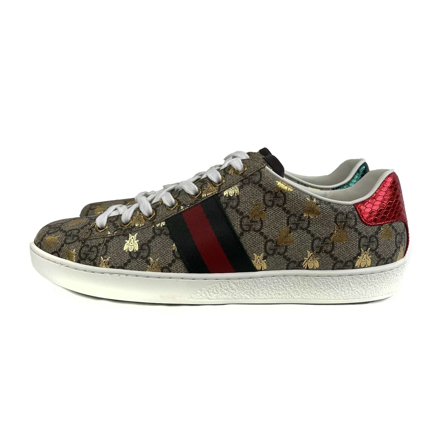GUCCI - NEW Mens Ace GG Supreme Bees Sneakers Size 40 US 10