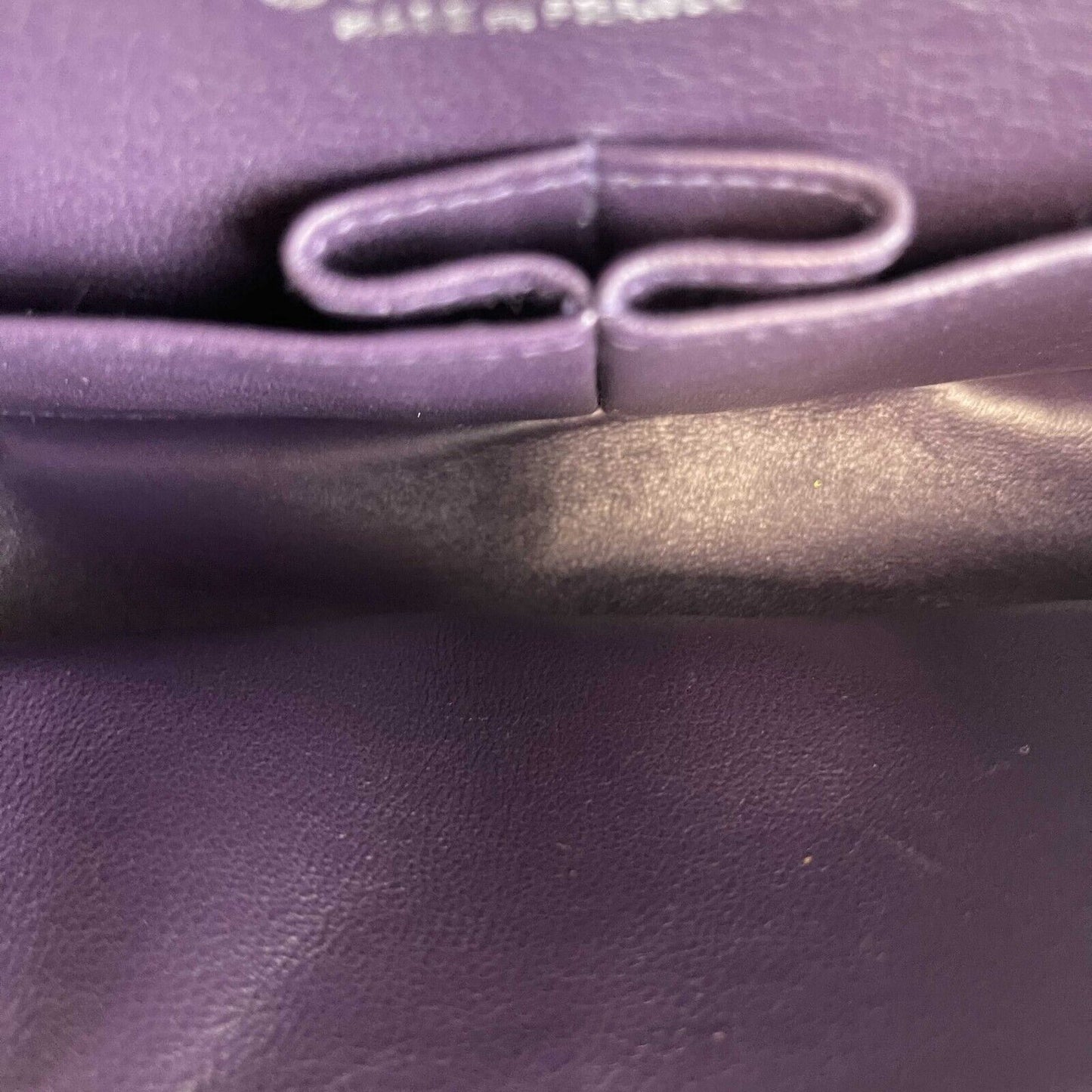 Chanel - Excellent - Caviar RARE Purple Quilted Small Double Flap - Handbag
