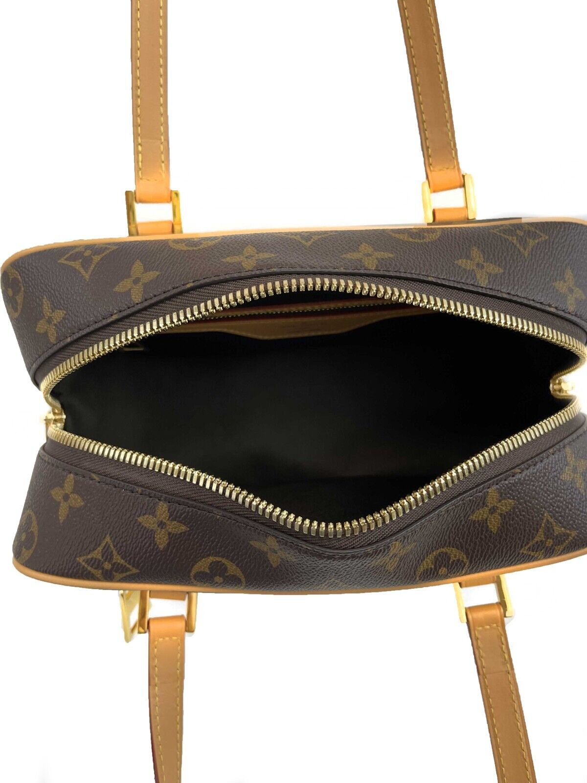 Louis Vuitton NEW Monogram Cite Brown Tan Handbag Retails: $2400