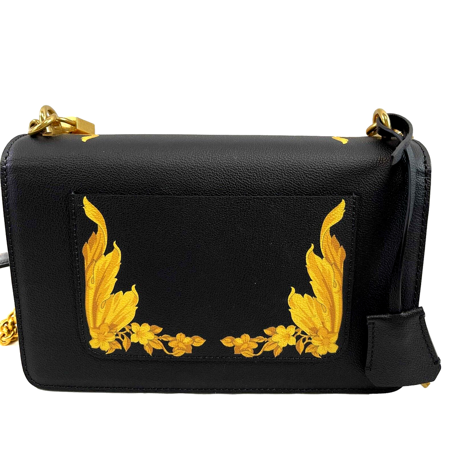 Versace Barocco Icon Borsa Vitello St. Baroque Black and Gold Handbag 2018
