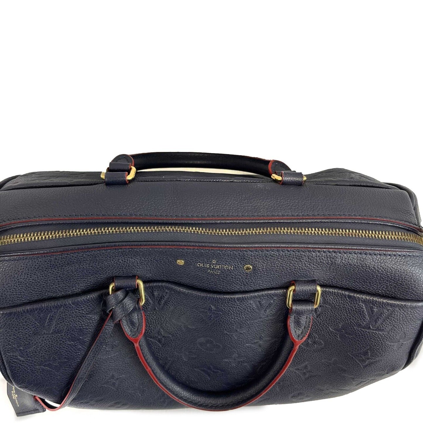Louis Vuitton - Empreinte Speedy Bandouliere 30 NM Navy Blue Top Handle w/ Strap