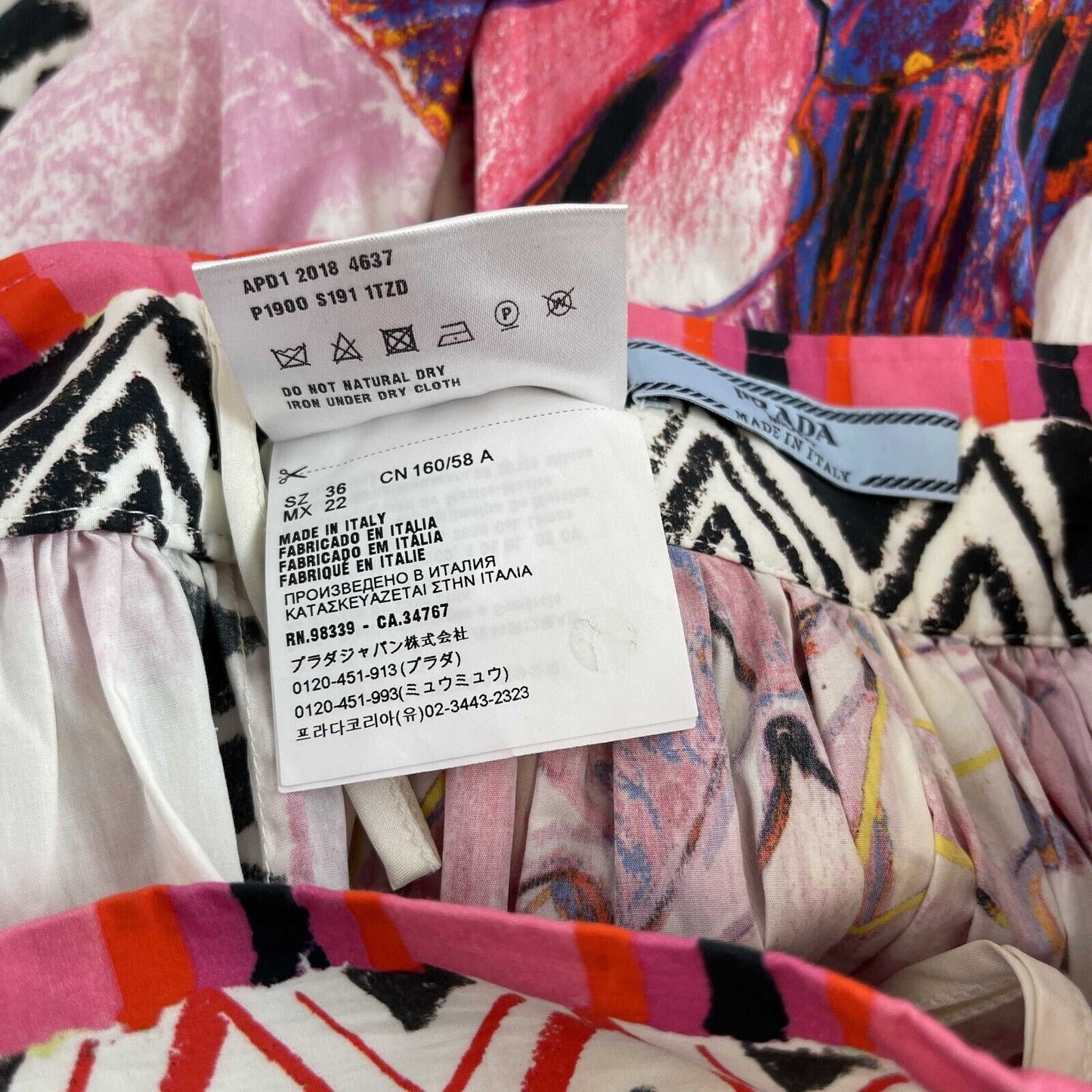 Prada Pristine Rare RUNWAY 2018 Knee-Length Skirt Venice Print 36 XXS Skirt