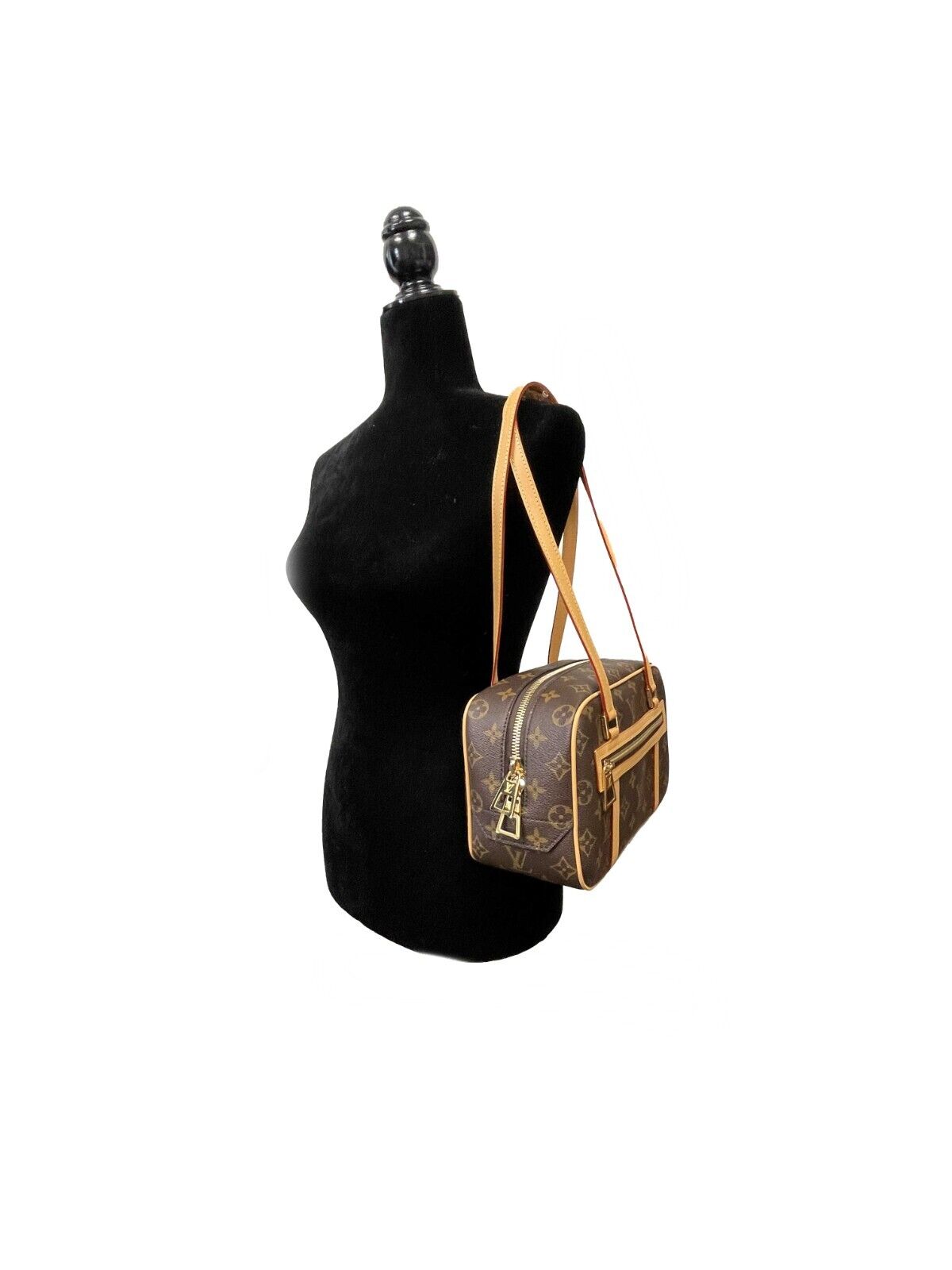 Louis Vuitton NEW Monogram Cite Brown Tan Handbag Retails: $2400