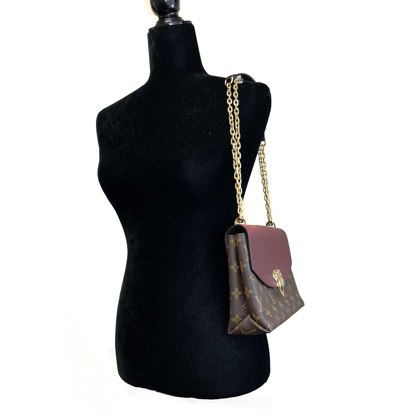 Louis Vuitton Monogram Saint Placide Bordeaux Brown Burgundy Crossbody Bag