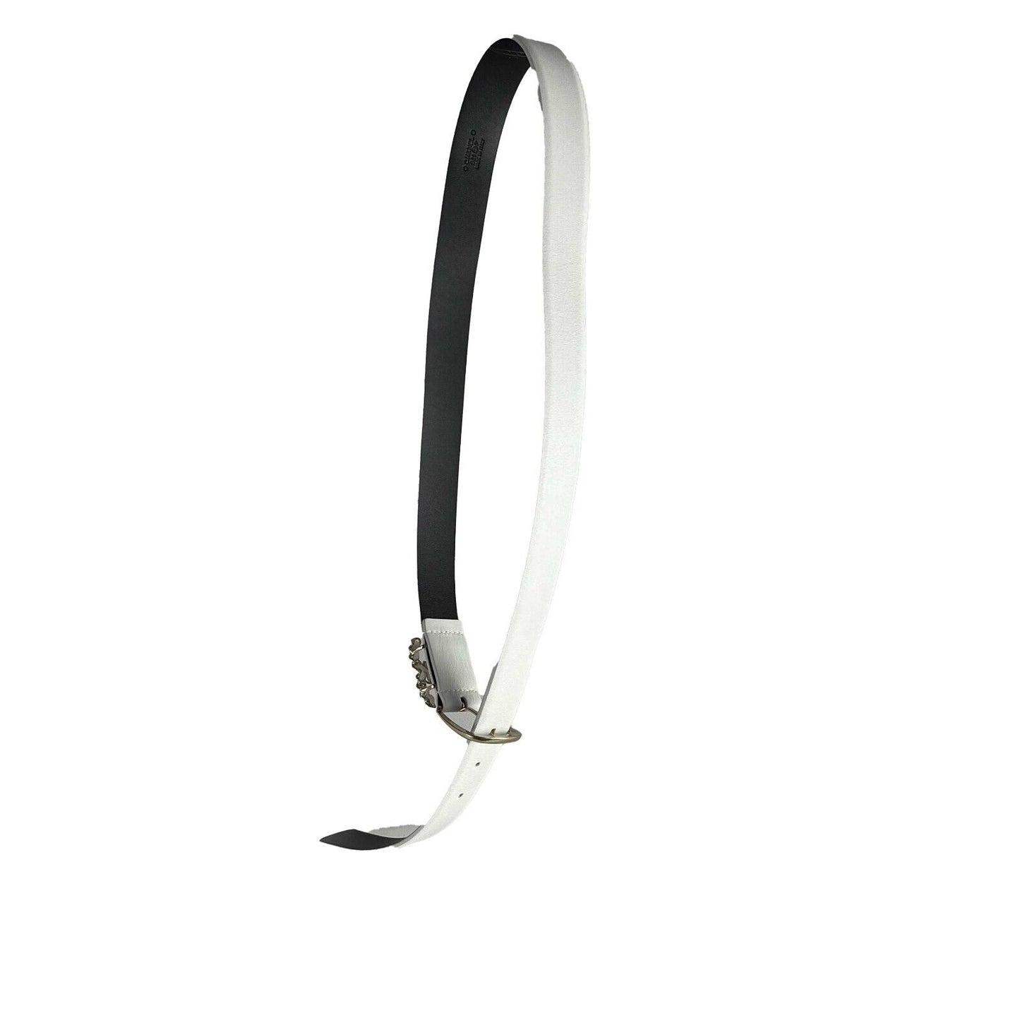 Chanel 21P New w/ Tags CC White leather Belt Size 75