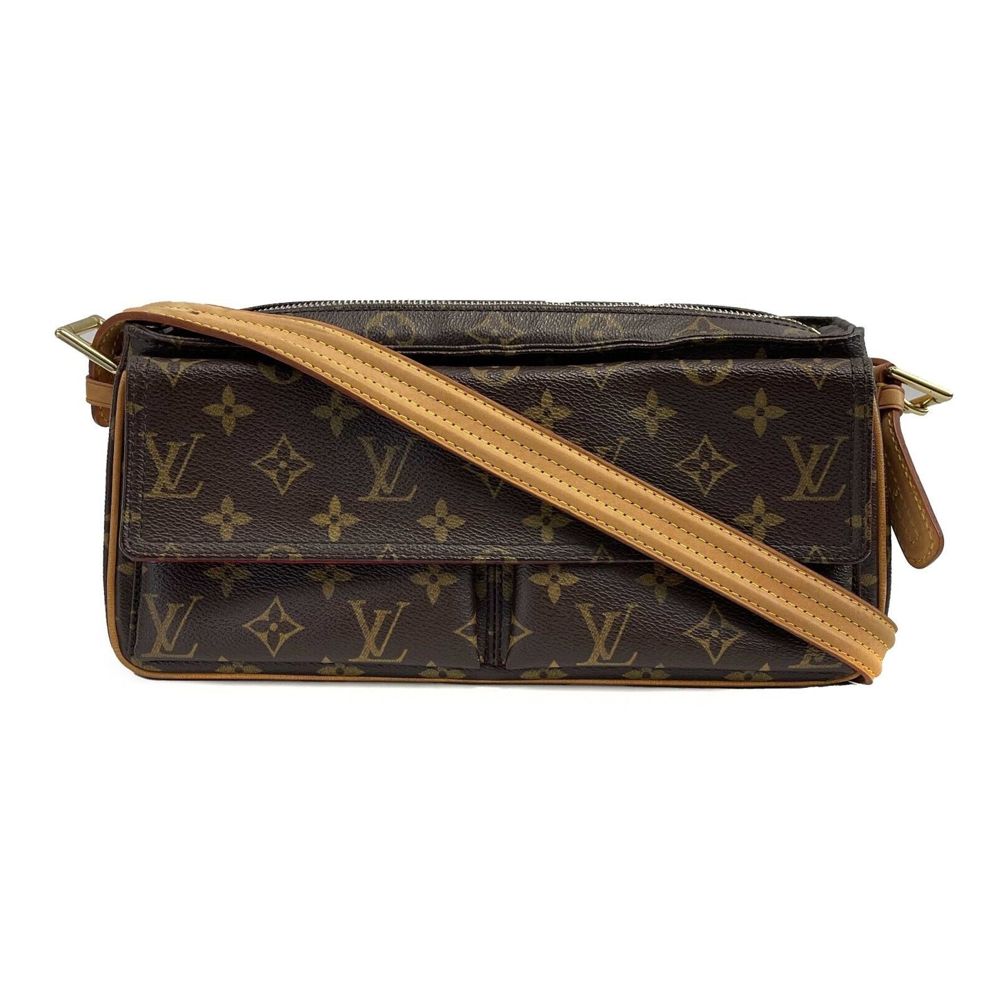 Louis Vuitton - Viva Cite MM - Brown / Tan Monogram Shoulder Bag
