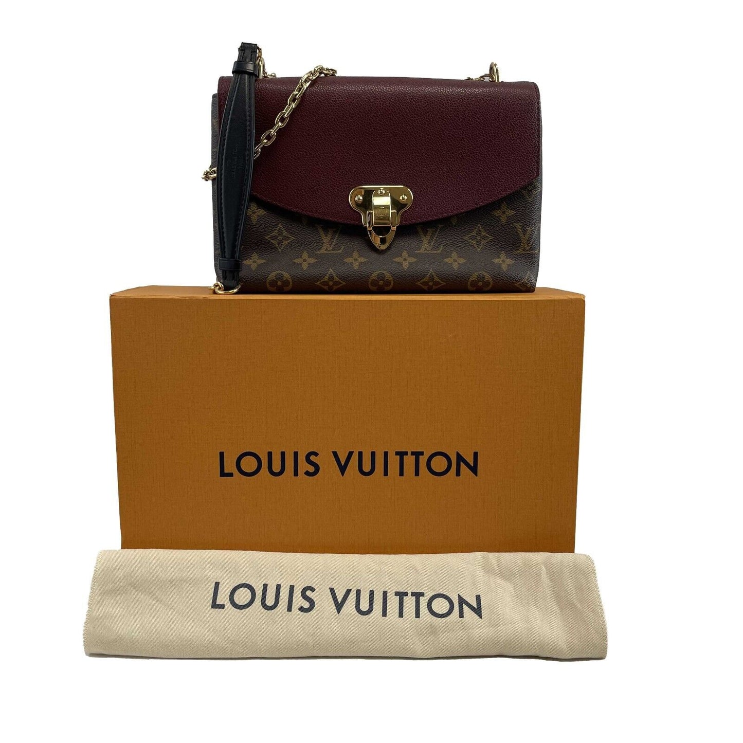Louis Vuitton Monogram Saint Placide Bordeaux Brown Burgundy Crossbody Bag