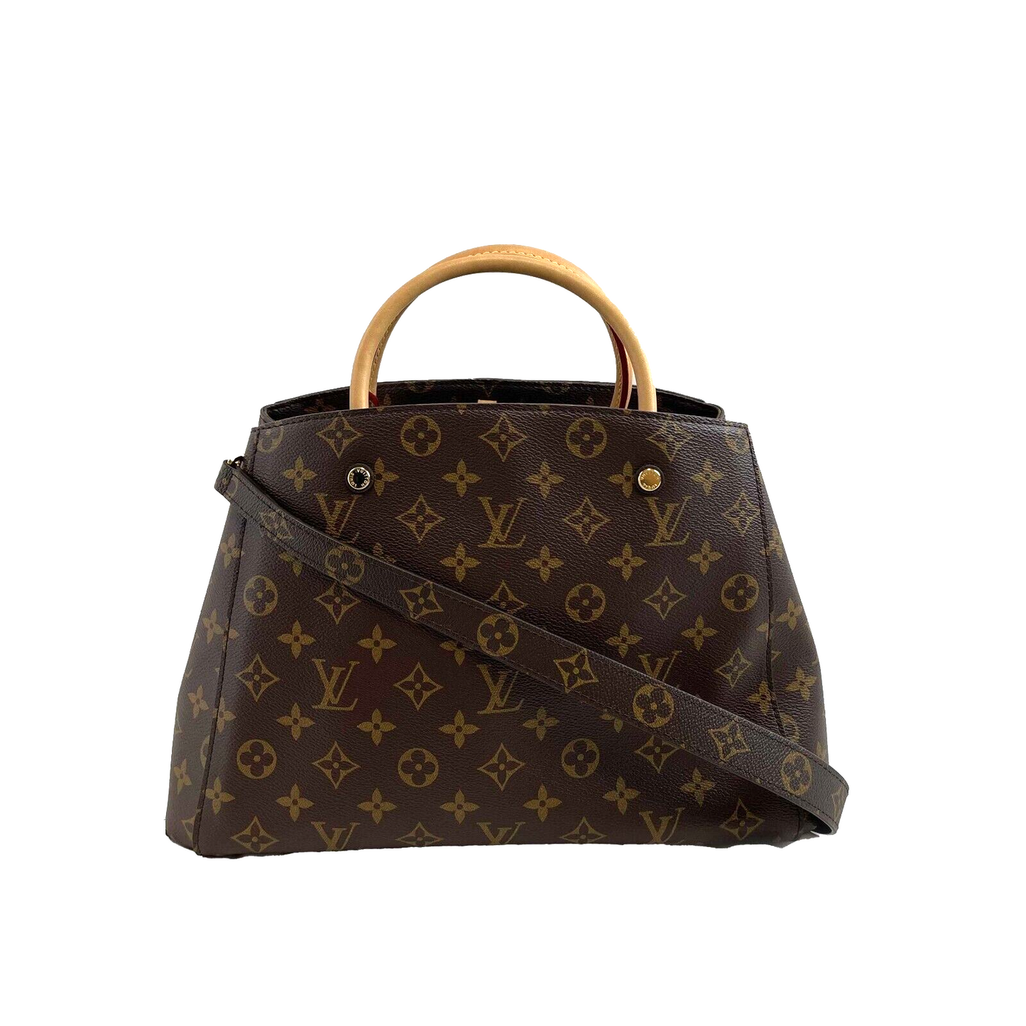 Louis Vuitton Excellent Montaigne Monogram Canvas MM Brown Handbag