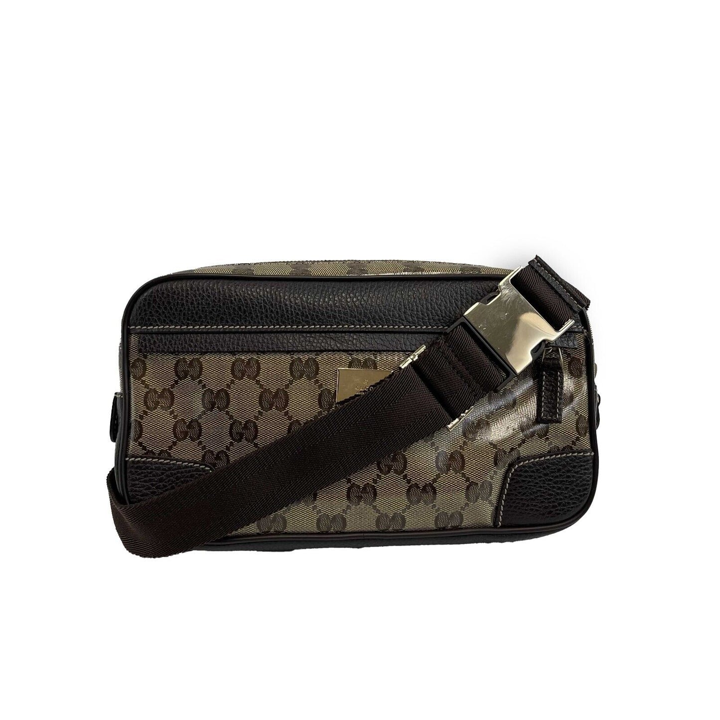 GUCCI Gucci Coated Canvas Brown GG Monogram Belt Bag / Crossbody