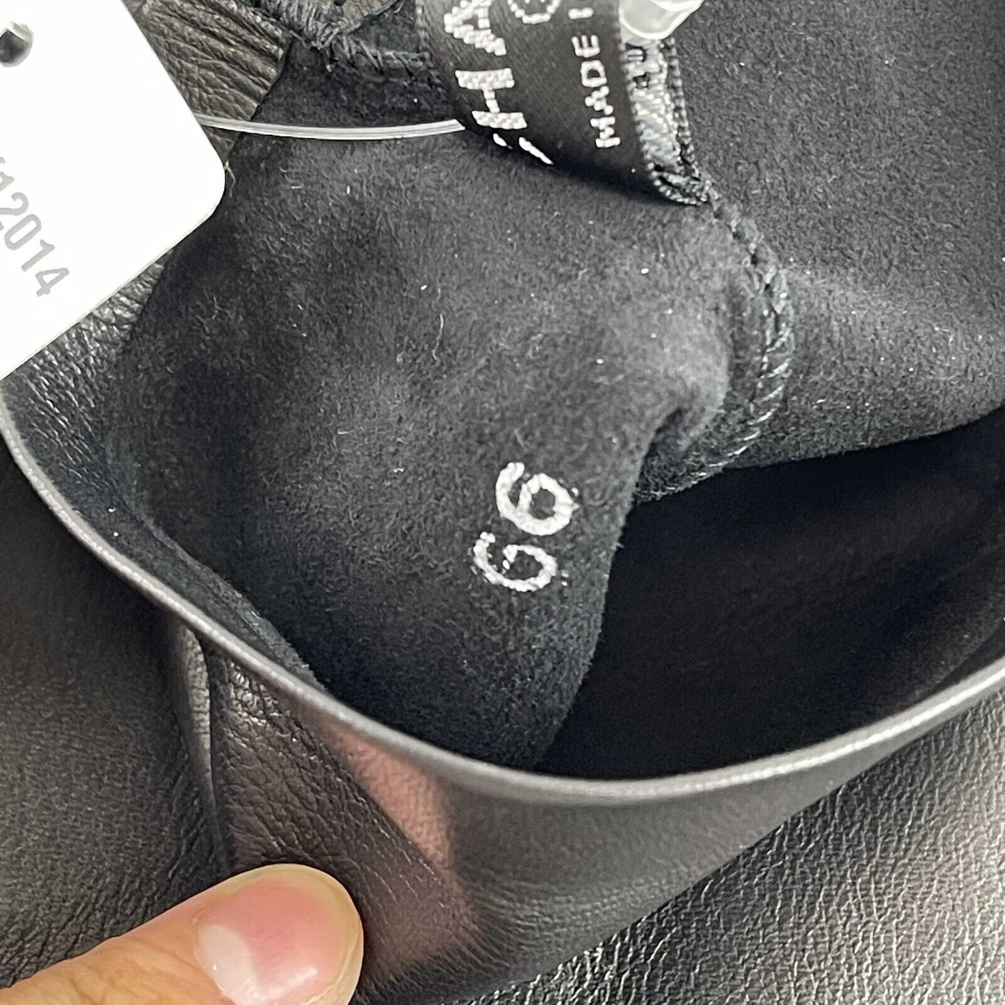 Chanel New w/ Tags Leather Fingerless Long Gloves Black 18A 7.5