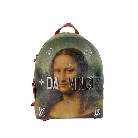 Louis Vuitton Palm Spring Jeff Koons Masters Da Vinci Collection PM Backpack
