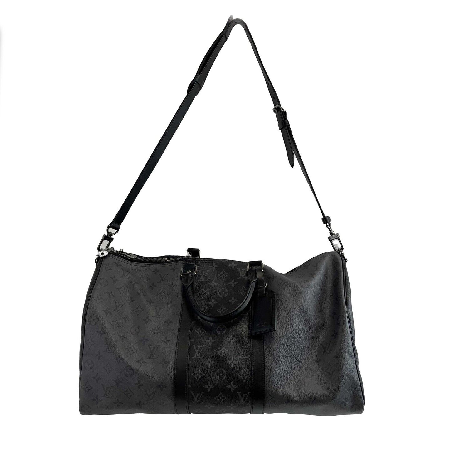Louis Vuitton Keepall Bandoulière 50 Reverse Monogram Eclipse Black Handbag