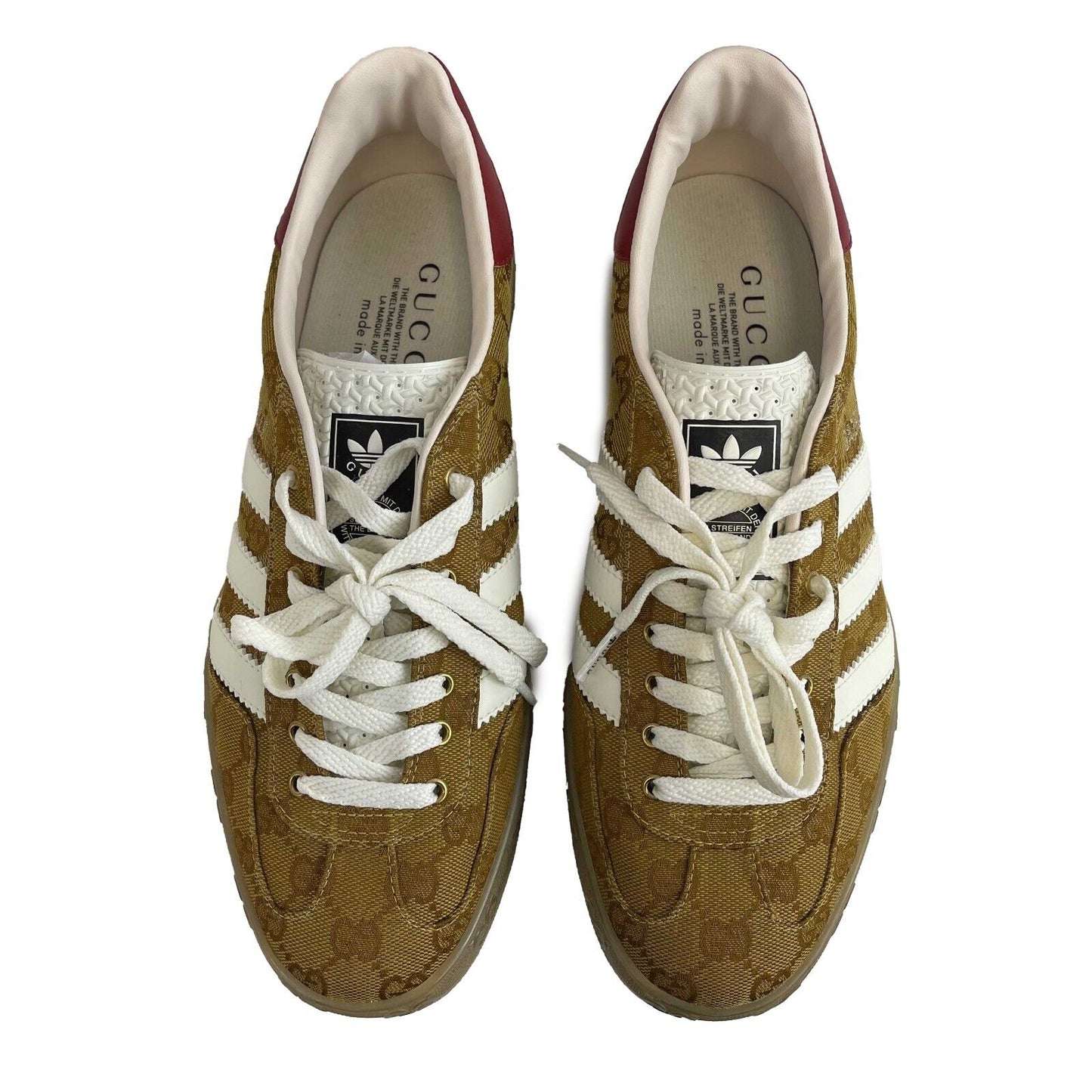 Gucci - X Adidas Gazelle Sneaker - Beige Brown US 8.5