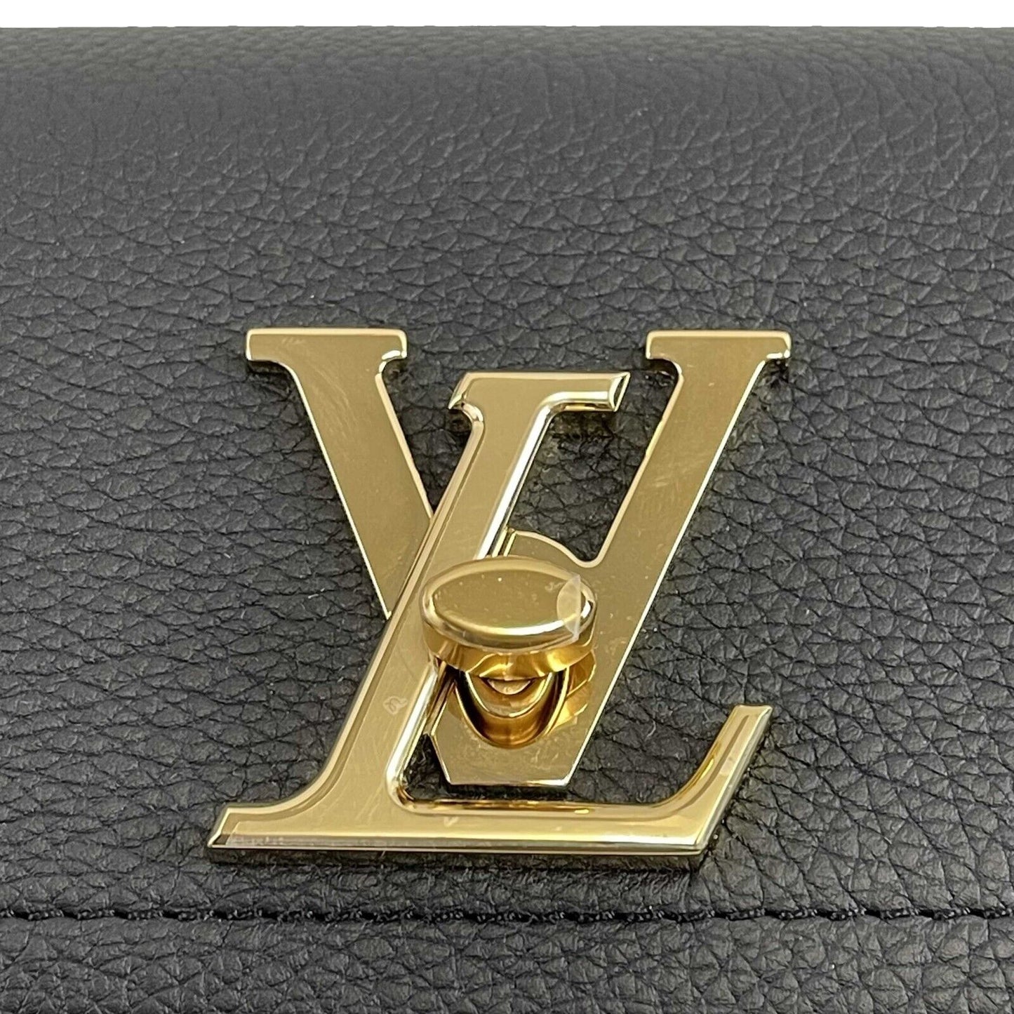 Louis Vuitton Lockme Tender Grained Calfskin Pink Black Crossbody Handbag