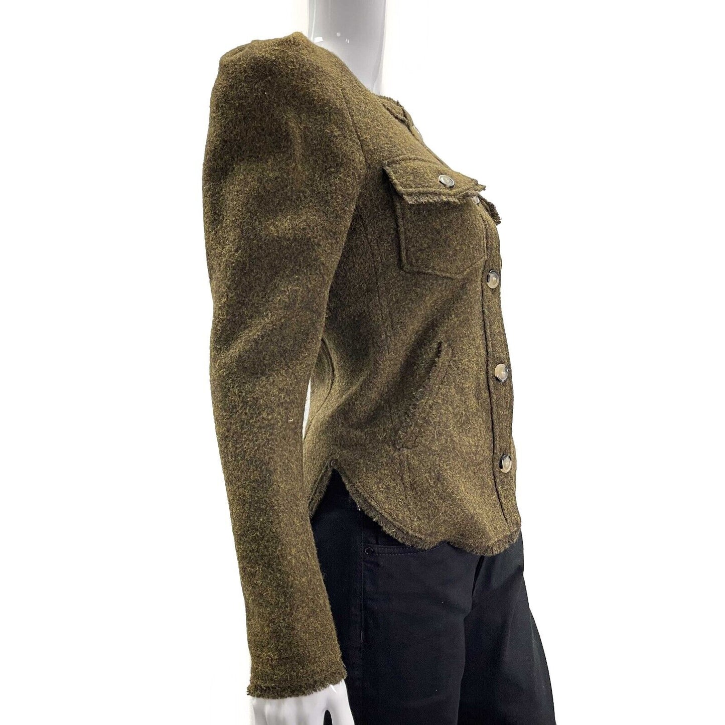Isabel Marant NEW Nelly Cardigan Jacket Dark Khaki 34 US 2