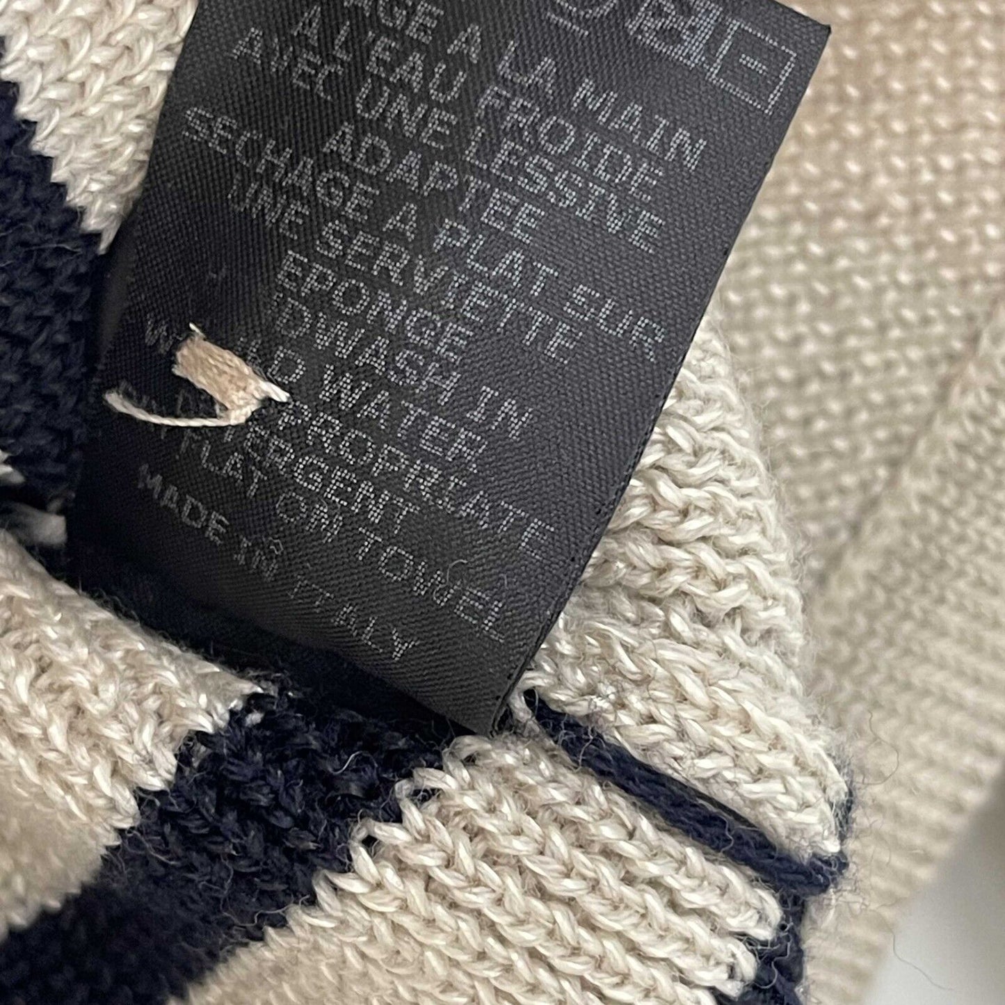 Isabel Marant Pristine Huston Hatfield sweater Beige & Blue 34 US 2 Jacket