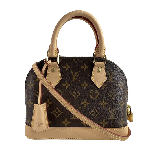 Louis Vuitton Very Good Monogram Canvas Alma BB Brown Crossbody Handbag