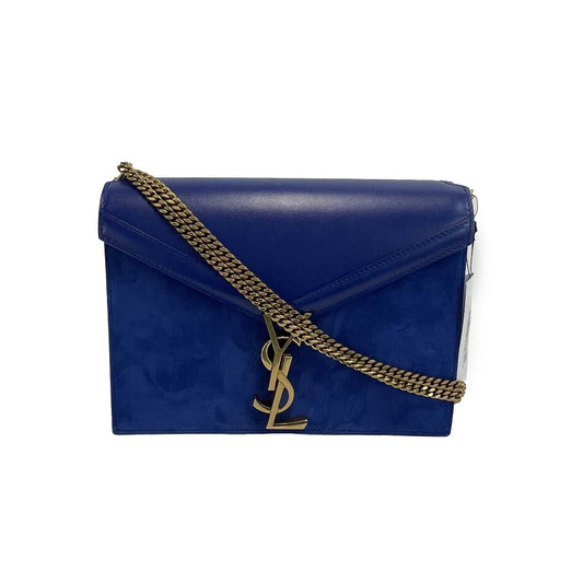 Saint Laurent NEW Medium Cassandra Monogram Leather & Suede Envelope Crossbody