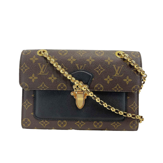 Louis Vuitton - Victoire Handbag Monogram Canvas and Leather Shoulder Bag