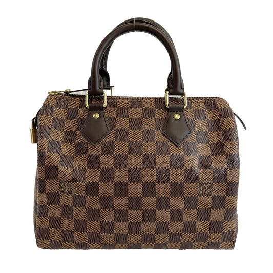Louis Vuitton - NEW - Damier Ebene Speedy 25 - Brown Satchel / Top Handle