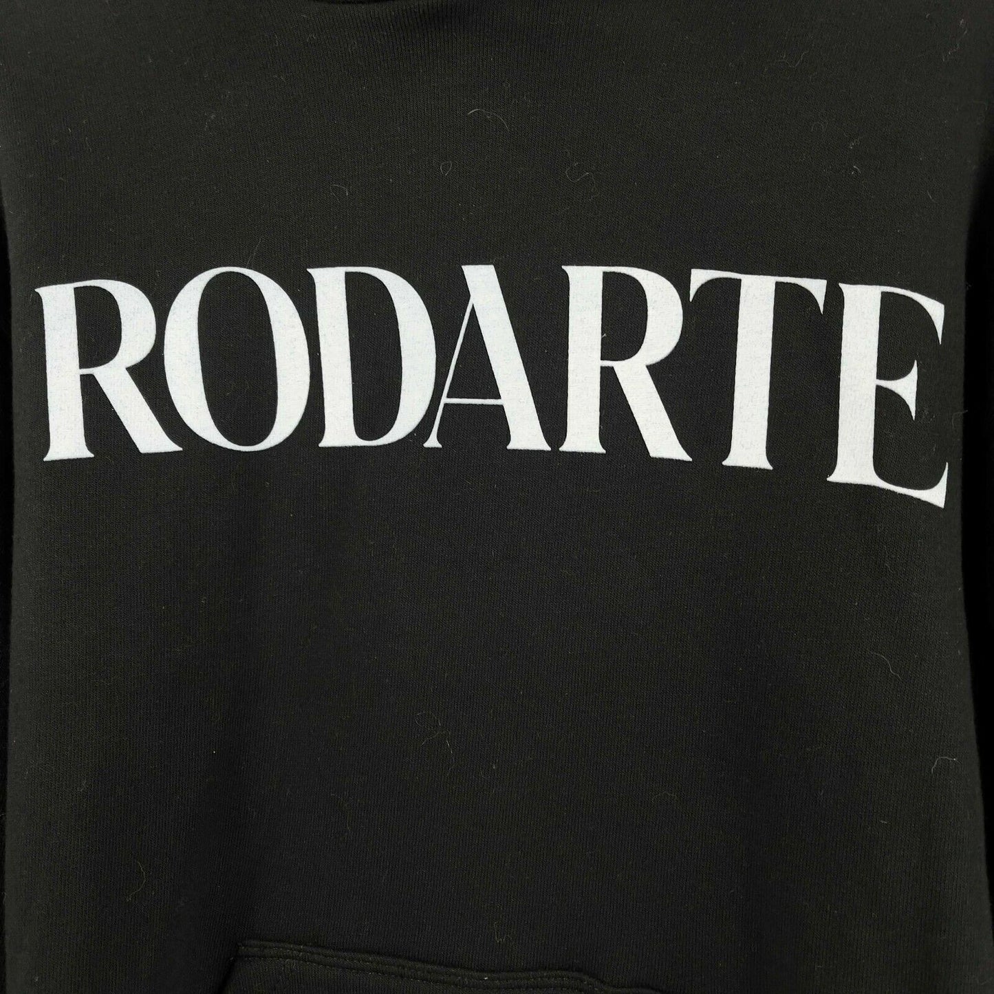 Rodarte Logo Hoodie Sweatshirt - Black, White - XS - Jacket Coat
