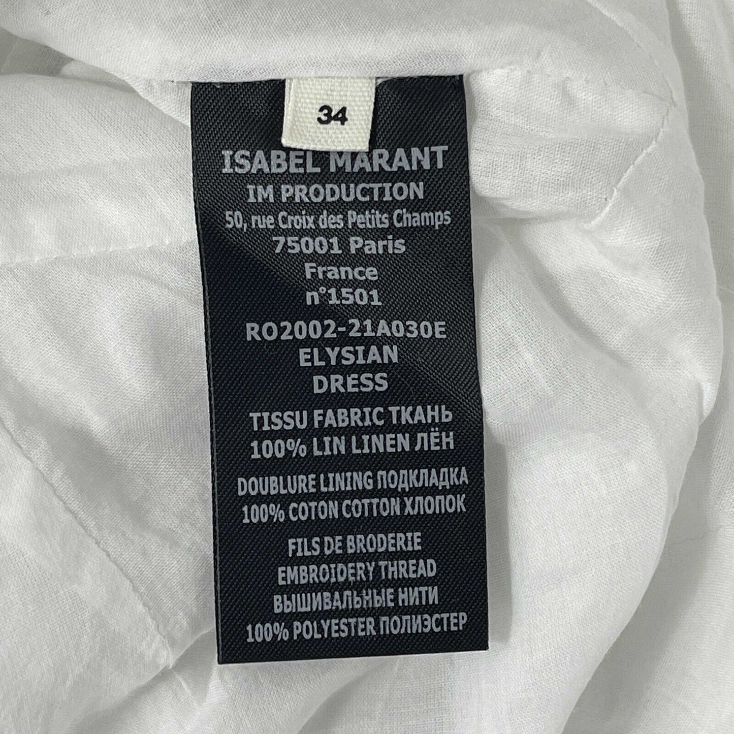 Isabel Marant - New w/ Tags - Elysian Floral Eyelet White Robe Dress - 34 US XS