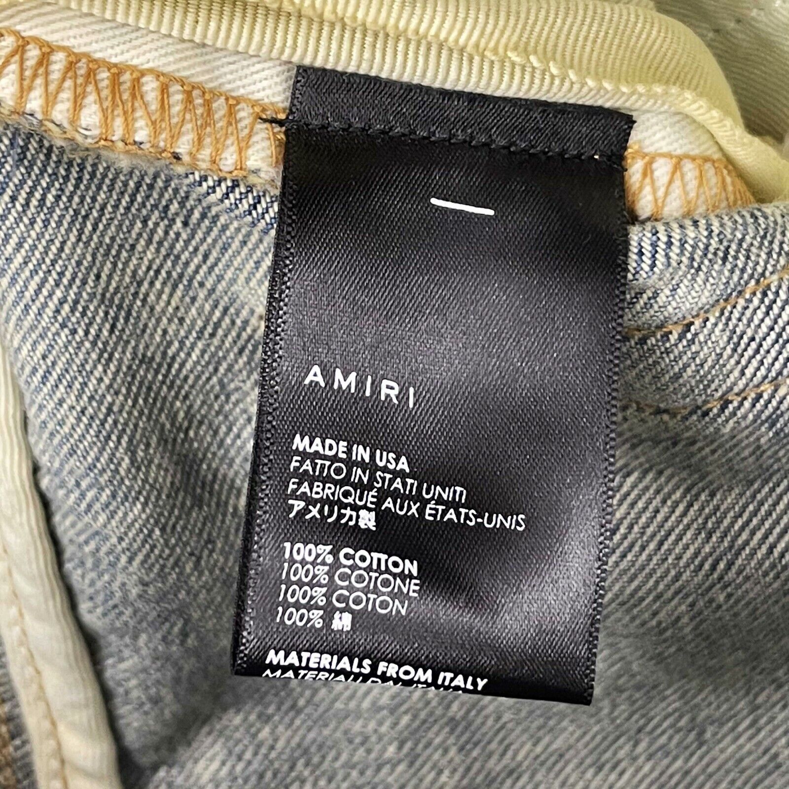 Amiri - New - Indigo Boro Repair Jeans - Distressed Blue