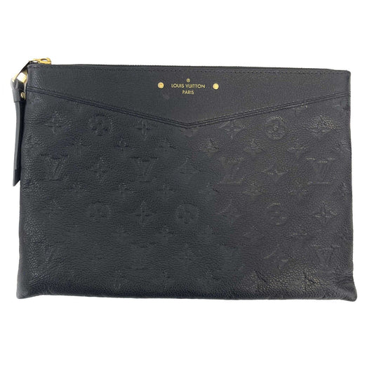 Louis Vuitton - LV - Daily Pouch in Monogram Black Empreinte Leather - W/ Box