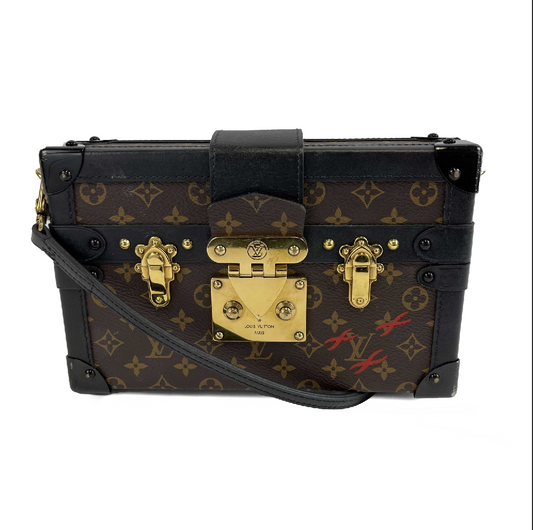 Louis Vuitton - LV m45943 Petite Malle Small Hard Case - Brown / Black Crossbody