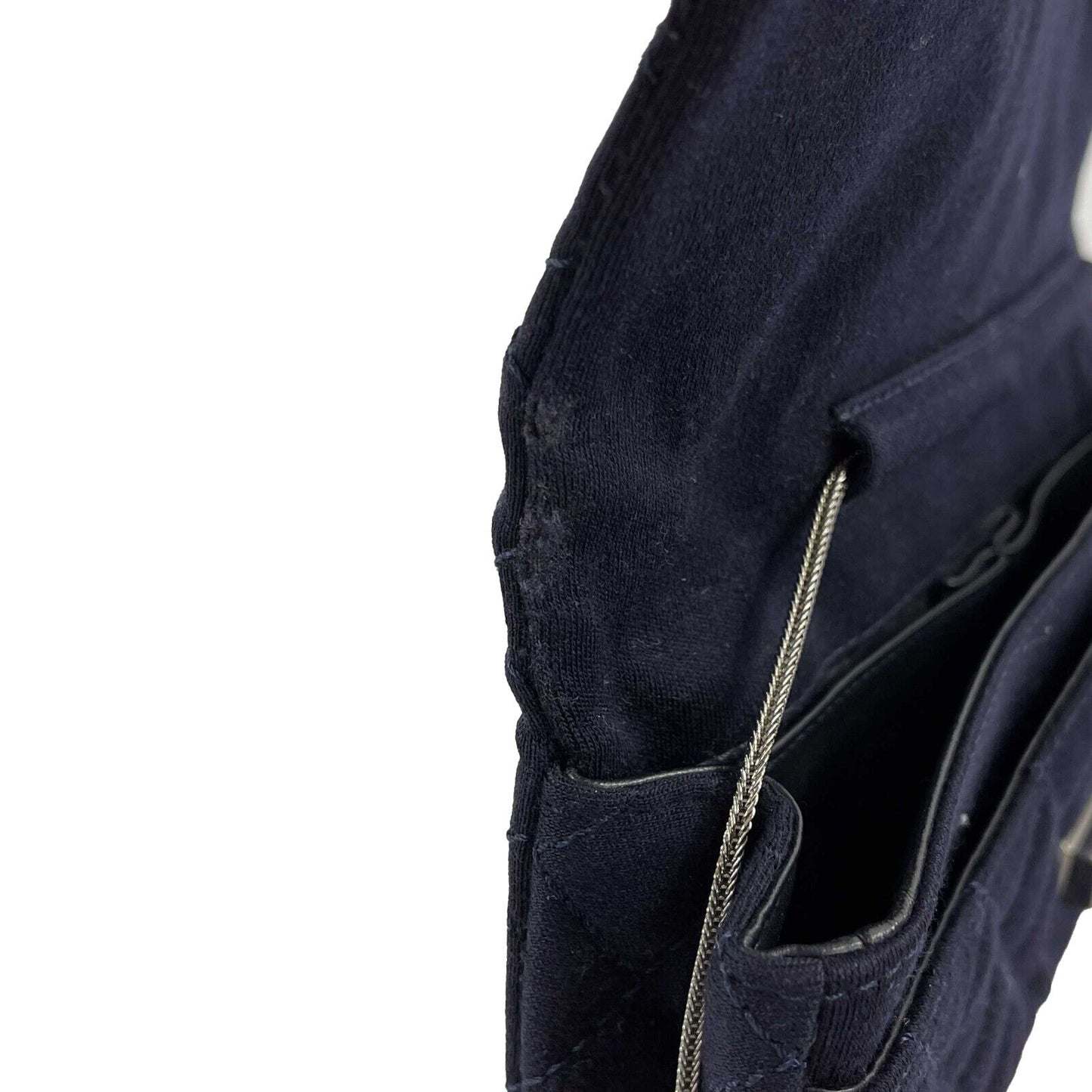 CHANEL - 2008 Paris London Union Jack - Navy Blue Flap Clutch / Shoulder Bag