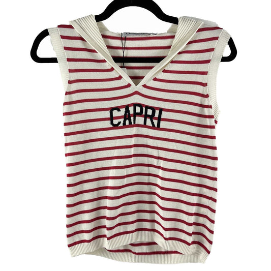Christian Dior - Dioriviera Capri Striped Sailor Tank - Red - 34- US 2 - Top