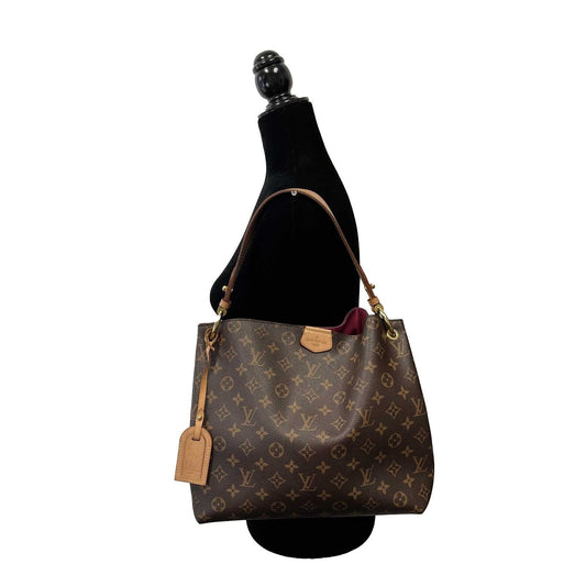 Louis Vuitton - Excellent - Monogram Graceful MM in Pivoine - Brown Shoulder Bag