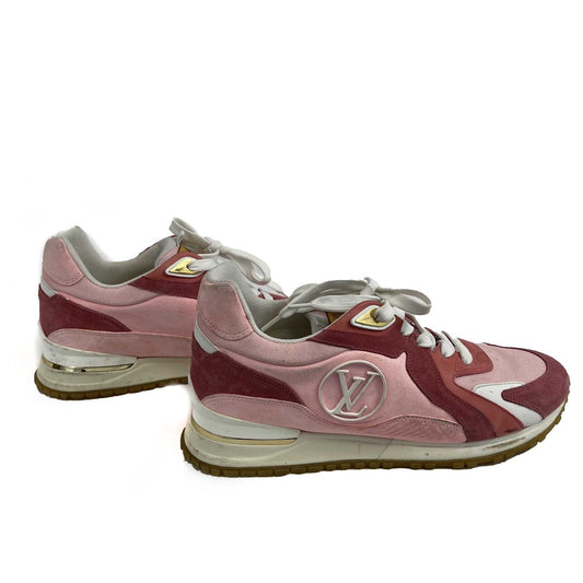 Louis Vuitton - Low Top Sneaker White Pink Suede Run Away - Pink 40 US 10
