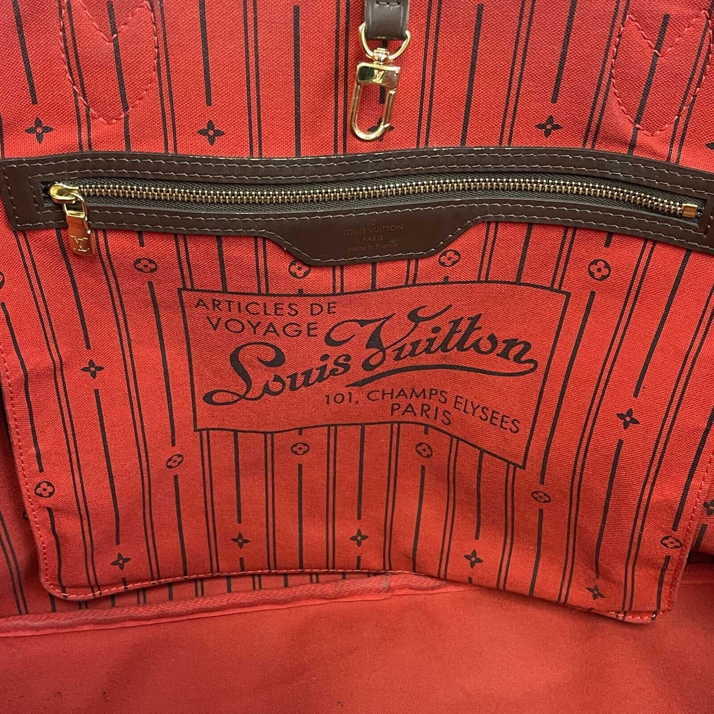 Louis Vuitton - LV - Neverfull Damier Ebene GM - Brown Tote / Shoulder Bag