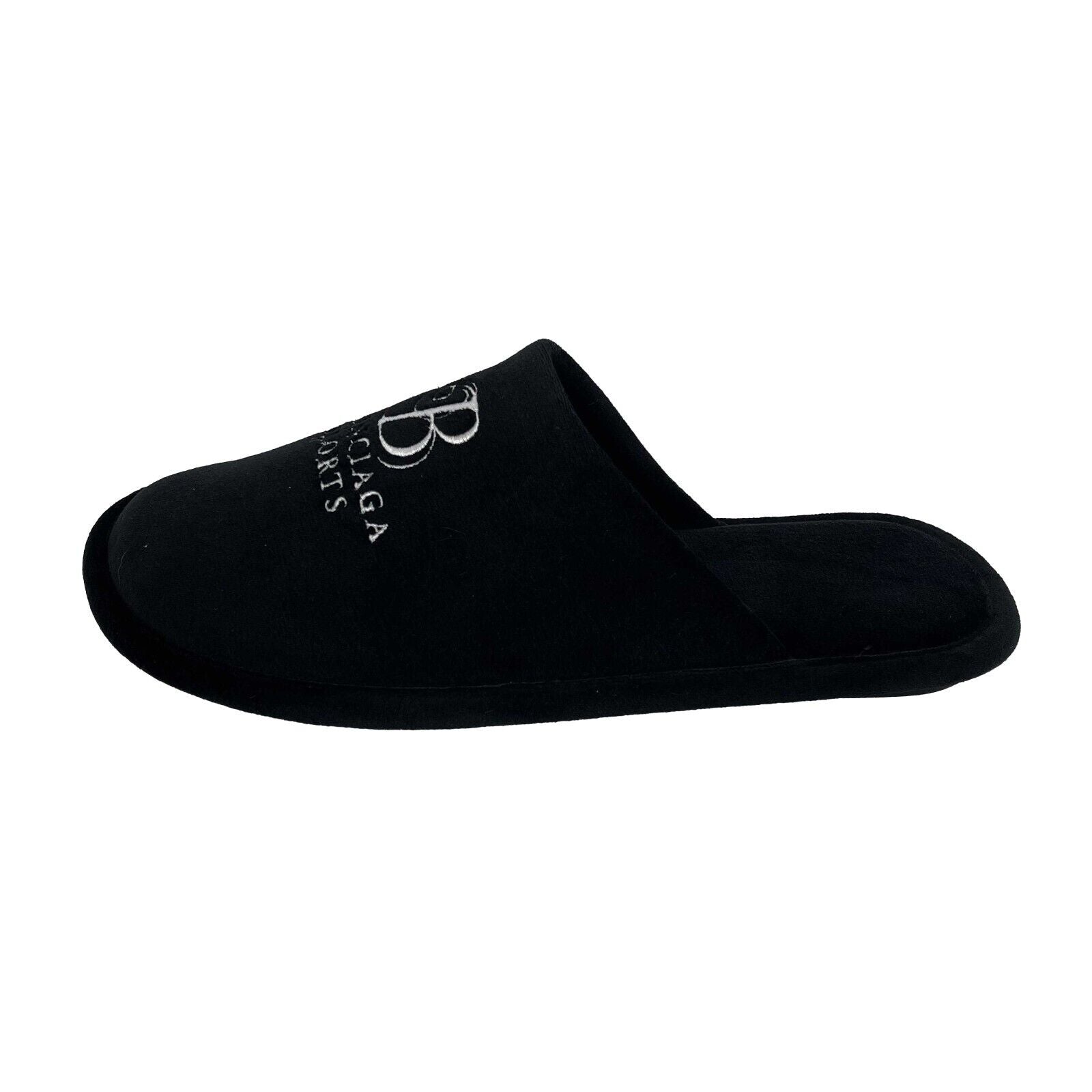 サンダル Balenciaga Slippers BALENCIAGA Contrast Logo Calfskin Thong Sandals Black 36EU