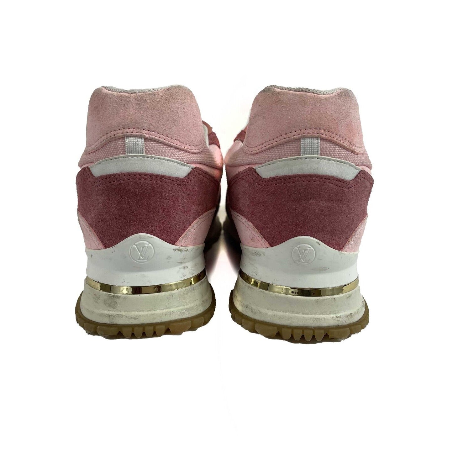 Louis Vuitton - Low Top Sneaker White Pink Suede Run Away - Pink 40 US 10