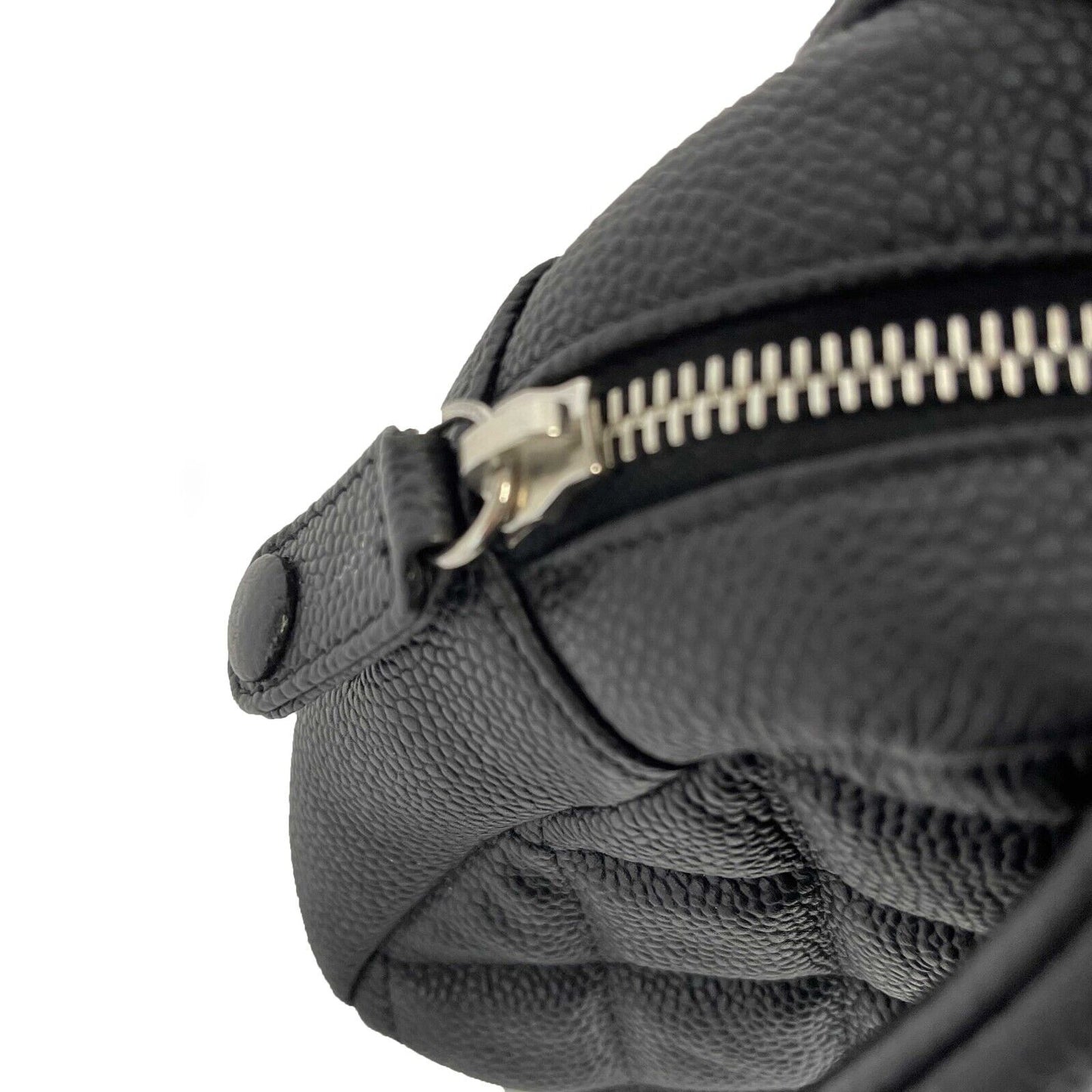 Chanel Easy Flap Bag Quilted Caviar Jumbo