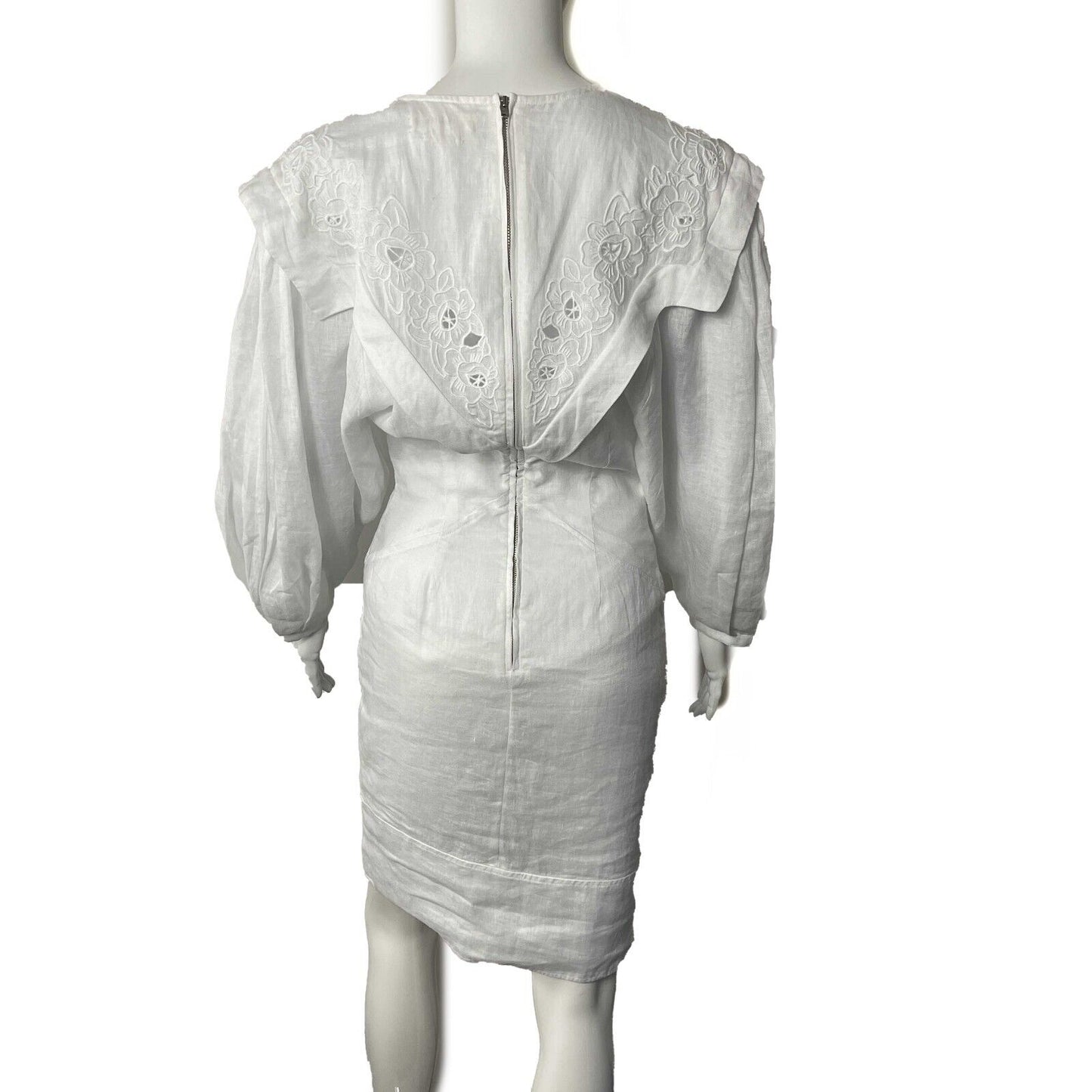 Isabel Marant - New w/ Tags - Elysian Floral Eyelet White Robe Dress - 34 US XS