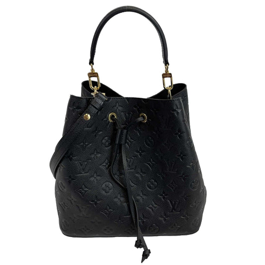 Louis Vuitton - NéoNoé MM in Monogram Empreinte Black Leather w/ Handle & Strap