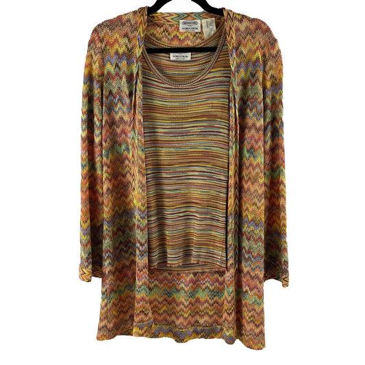 Missoni for Nordstrom - Chevron Cardigan and Striped Tank Top - 38 US X