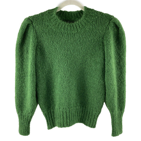 Isabel Marant - Excellent - Emma Knit Wool Sweater - Green - 34 - XS - Top